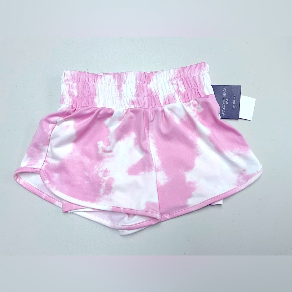 Tie Dye Pink Running Short - Grayson Threads Kids